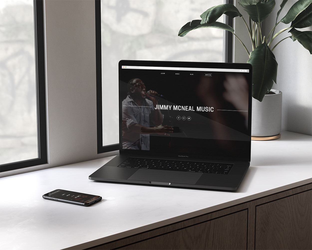 Jimmy McNeal Music Design Mockup